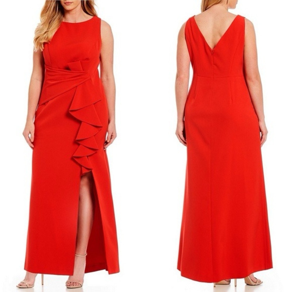 Eliza J Elegant Red Sleeveless Dress